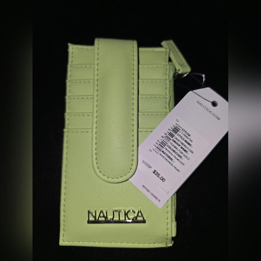 Nautica Lime Green card holder‎